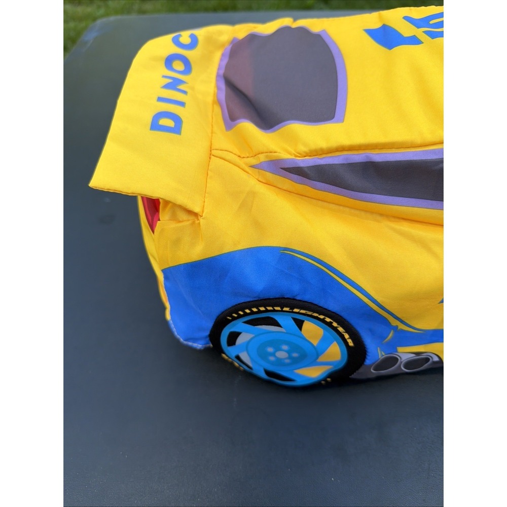 Disney Pixar CARS Dinoco 51 Yellow Cruz Ramirez 14" Reversible Plush Flipazoo - Picture 3 of 16